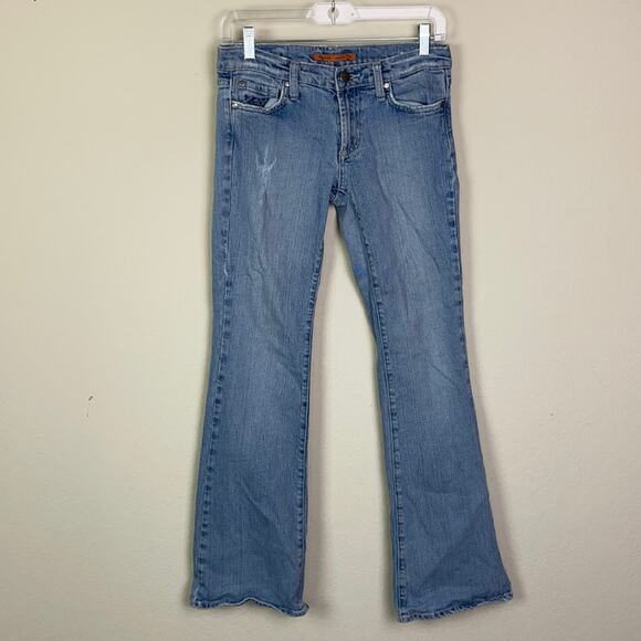 Vigoss junior’s 5 distressed flare leg jeans - Picture 1 of 12
